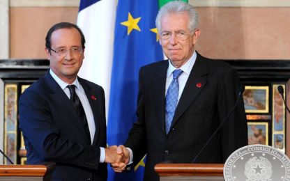 Monti-Hollande: "La Tav si farà. Tre tappe per salvare euro"