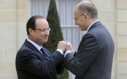 Letta, asse con Hollande: "Più crescita e lavoro"