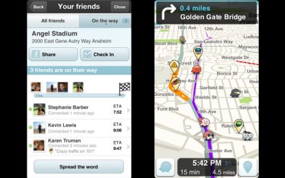Google compra Waze, la social app del traffico