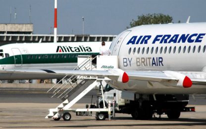 Air France svaluta la sua partecipazione in Alitalia