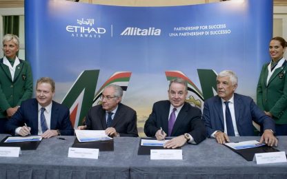 Alitalia-Etihad: al via dal 15 settembre mobilità volontaria