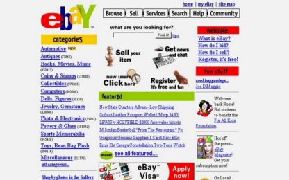 Ebay, il sito delle aste online compie 20 anni