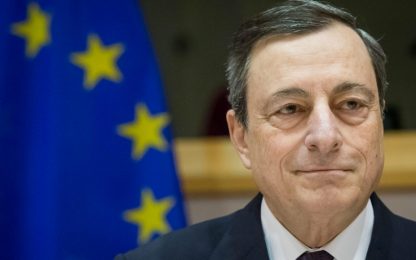 Eurozona: la Bce alza la stima del Pil a 1,6%, inflazione a 0,2%