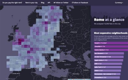 RentsWatch, la mappa degli affitti in Europa