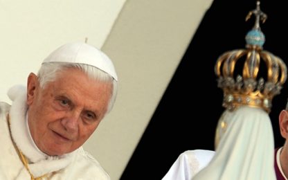Benedetto XVI: il segreto di Fatima non s'è ancora concluso