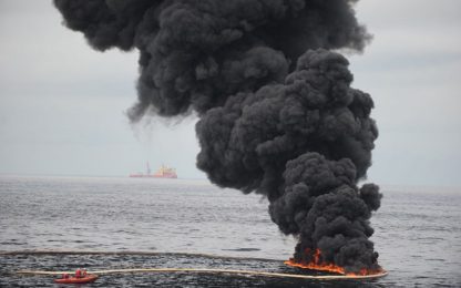 Marea nera, le immagini della fuoriuscita di petrolio