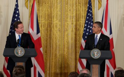 Obama: "Con Cameron parliamo un linguaggio comune"