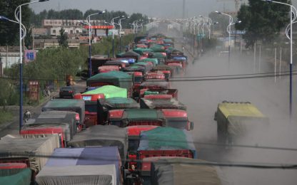Cina, coda record: 10mila i camion bloccati
