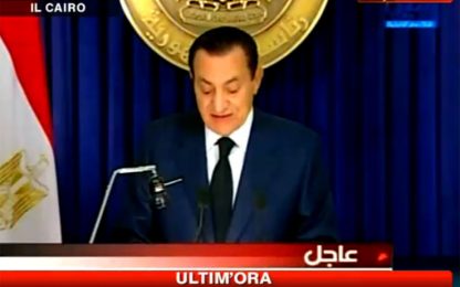 Mubarak: "Non mi ricandiderò"