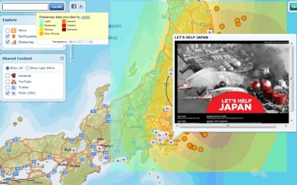 Giappone, il pericolo radiazioni in una mappa