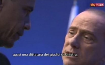 Berlusconi a Obama: "In Italia dittatura dei giudici". VIDEO