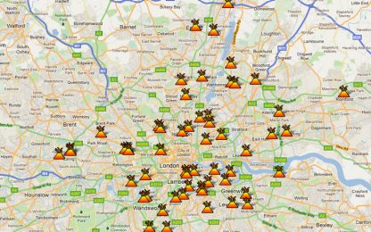 Guerriglia a Londra: la mappa degli scontri