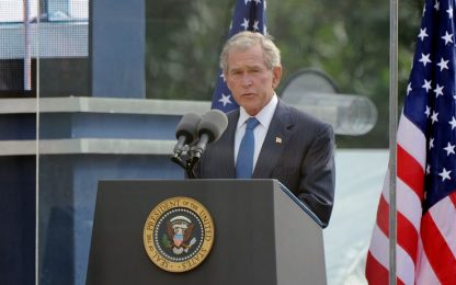11/9, Bush: “L’America non sarà mai distrutta dall’esterno”