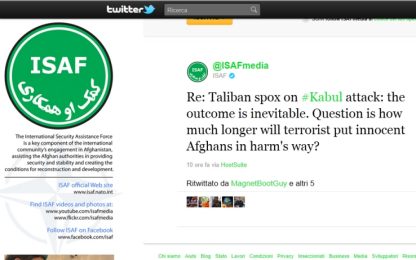 Afghanistan, è guerra anche su Twitter