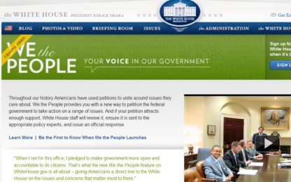 We The People: filo diretto con la Casa Bianca