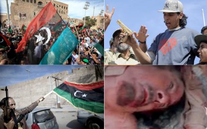 Gheddafi catturato e ucciso, Libia in festa