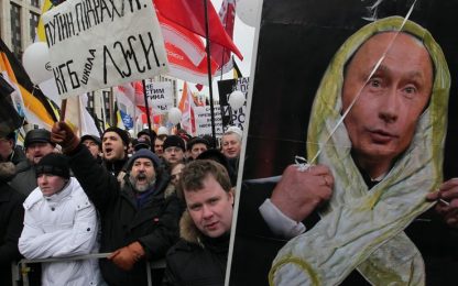 Putin alla piazza: "Ho ancora la maggioranza"