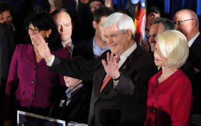 Usa 2012, Newt Gingrich trionfa in South Carolina