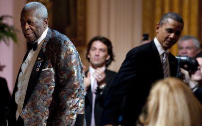 Obama in versione blues, duetto con BB King alla Casa Bianca