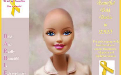 Barbie diventa calva per le bimbe che combattono il cancro