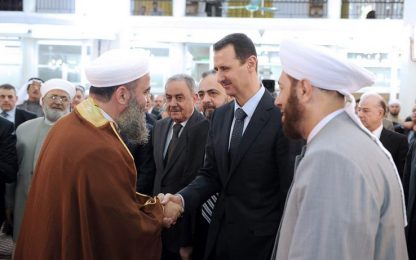 Siria, Assad torna ad apparire in pubblico