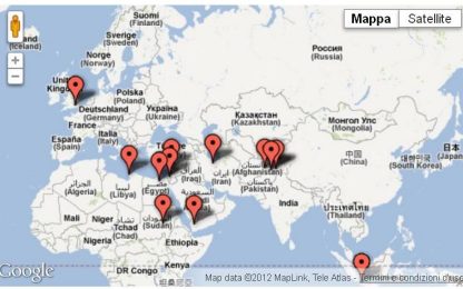 Dall'Egitto allo Yemen, la mappa delle proteste
