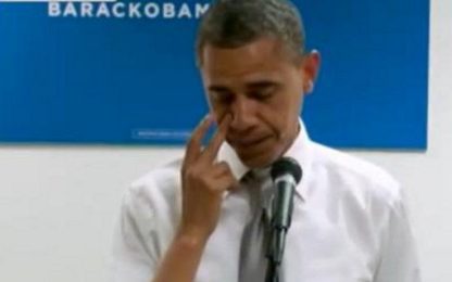 Usa 2012: Obama ringrazia i volontari e si commuove. Video
