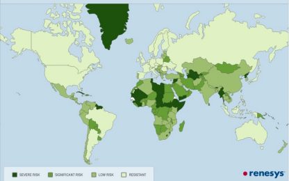 Black out di Internet, ecco la mappa dei Paesi a rischio