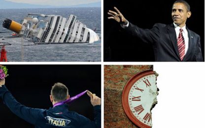 La Costa Concordia, le Olimpiadi, Obama: un anno di notizie