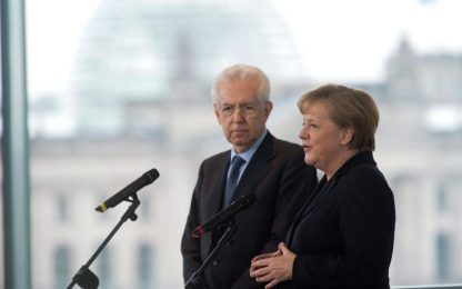 Monti vede Merkel: "L'Ue promuova crescita e solidarietà"