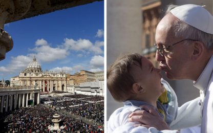 Il Papa: "Il mio servizio è per i poveri". 200mila in piazza