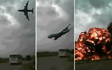Afghanistan, aereo Usa si schianta dopo il decollo: video