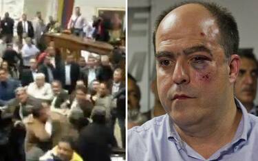 Venezuela, rissa tra deputati in Parlamento: video