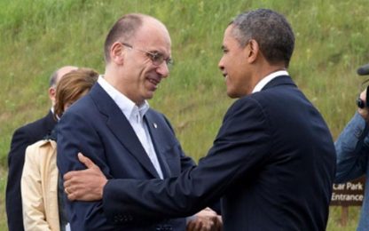Obama a Letta: "Tema del lavoro sarà sul tavolo del G8"