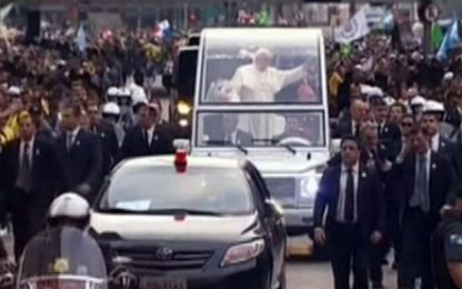 Il Brasile in delirio per la visita di Papa Francesco
