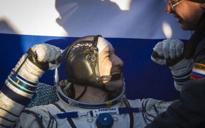 Luca Parmitano è atterrato dopo 166 giorni nello spazio