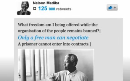 Come sarebbe stata la vita di Mandela sui social network