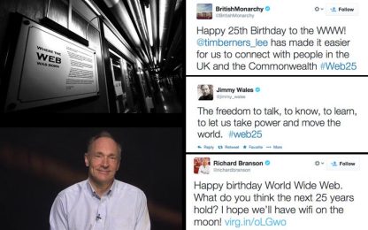 Tanti auguri World Wide Web: 25 anni festeggiati online