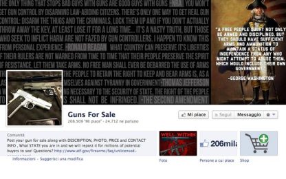 Nuove regole per la vendita di armi su Facebook e Instagram