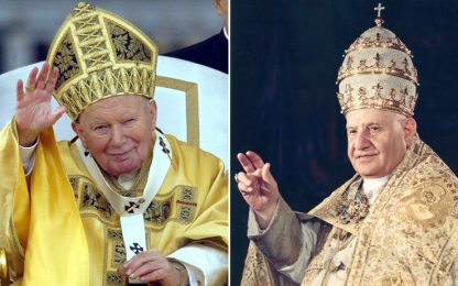 Roncalli e Wojtyla: canonizzazione dei due Papi in 3D su Sky