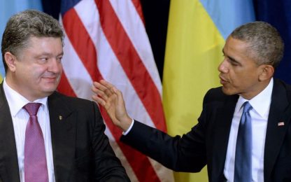 Obama incontra Poroshenko: "Stati Uniti al fianco di Kiev"