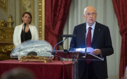 Riforme, Napolitano: "Non si agitino spettri autoritari"