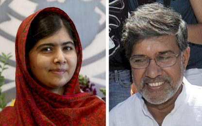 Nobel per la Pace a Malala e Satyarthi, paladini dei bambini