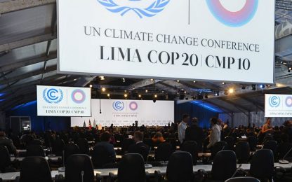Clima, compromesso a Lima per la riduzione di emissioni