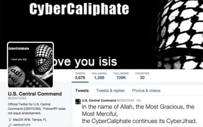 Isis, violati account social del Comando Centrale Usa