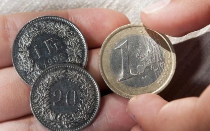 Svizzera, stop al cambio fisso con l'euro