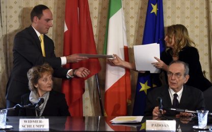 Siglato accordo Italia-Svizzera, addio al segreto bancario