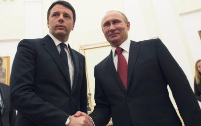 Renzi da Putin: "Ruolo Russia decisivo nella crisi in Libia"