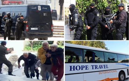 Terrore a Tunisi, oltre 20 morti. Farnesina: 4 sono italiani