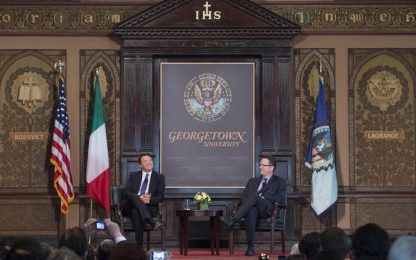 Renzi in Usa: Italia bella addormentata. Avanti con riforme